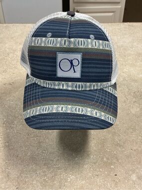 Op Ocean Pacific Snap Back Hat Mesh Back Trucker Cap Hat Summer Beach Vacation